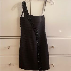 Sherri Hill One Shoulder Beaded Dress